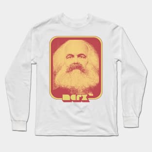 Karl Heinrich Marx // Retro Aesthetic Fan Art Design Long Sleeve T-Shirt